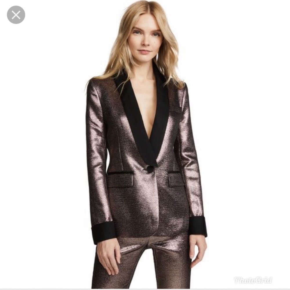 Rachel Zoe ✨NWOT✨ Metallic Tuxedo Jacket